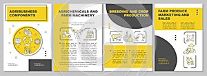 Agribusiness brochure template