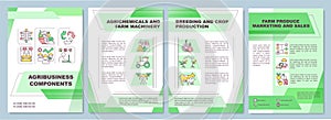 Agribusiness component brochure template