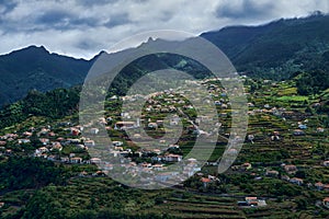 agricultural countryside, agrarian town terrace farming, Madeira Island SÃ£o Vicente
