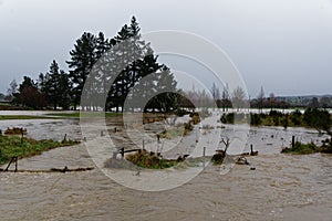 Agricultural damage due to a flood event