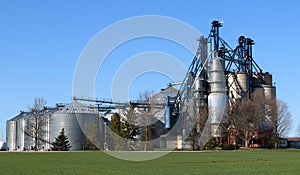 Agricultural feed metal storage bins