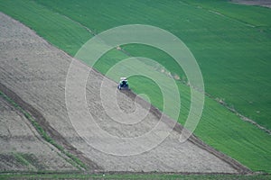 Agricultural field from the air