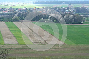 Agricultural field from the air