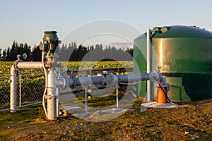 Agricultural irrigation well head