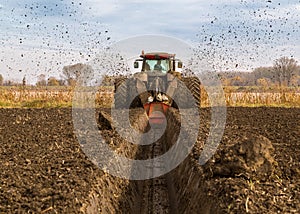 Agricultural landscape, arable crop field