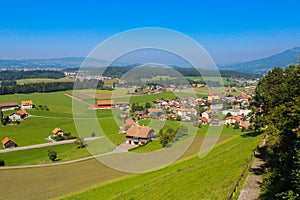 Agricultural landscape, Gruyere