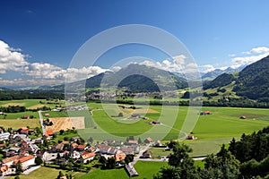 Agricultural landscape, Gruyere - Switzerland