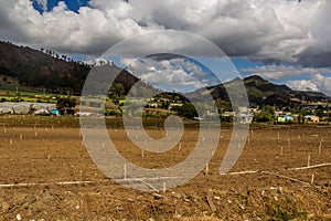 Agricultural landscape near Constanza, Dominican Republ photo