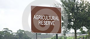 Agricultural Reserve and Preservation Lands