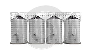 Agricultural Silo Isolated