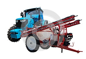 Agricultural tractor and tractor trailed sprayers