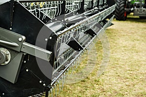 Agriculture combine harvester, detail view