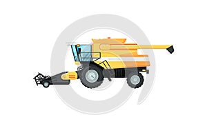 Agriculture combine harvesterillustration