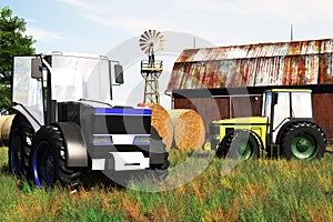 Agriculture Concept 3D render 2