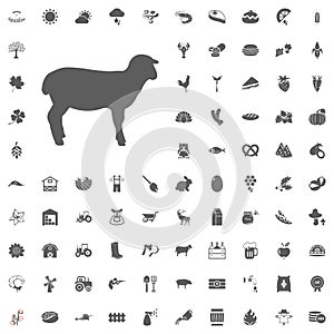 Agriculture and Farm Vector Icons Set