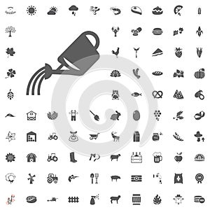 Agriculture and Farm Vector Icons Set