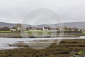 Agriculture fields flooded after a heavy rain 