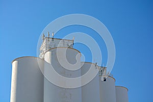 Agriculture Grain Elevator Silo with Cell Phone Tower Repeaters