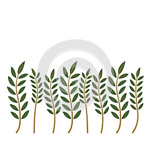 Agriculture green wheat Logo