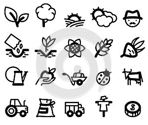 Agriculture icons