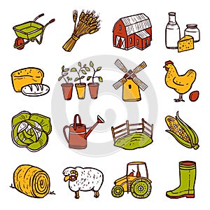 Agriculture Icons Set