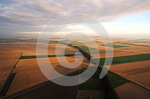 AGRICULTURE LAND FROM THE SKY IN GERMANY photo