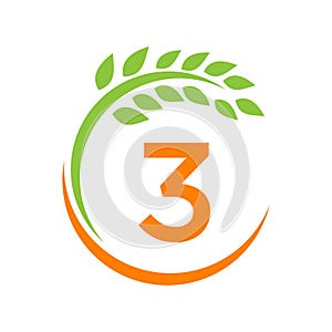 Agriculture Logo On 3 Letter Concept. Agriculture And Farming Pasture, Milk, Barn logo design. Farm Badge, Agribusiness, Eco-farm