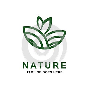 Agriculture Logo Design Template. Nature logo design.