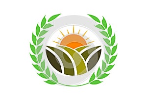 Agriculture logo design, Vector illustration