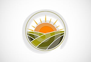 Agriculture logo design, Vector illustration