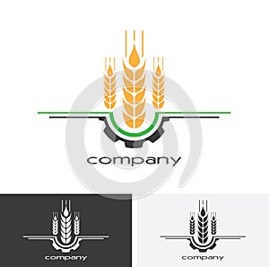 Agriculture Logo Template Design. Icon or Symbol.