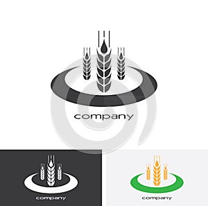 Agriculture Logo Template Design. Icon or Symbol. Farm, agro company.