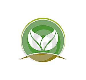 agriculture natural plant fertile logo design