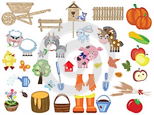 Agriculture , set icons