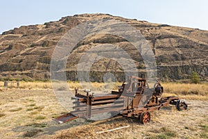 Agriculture tractor in East Oregon wilderness