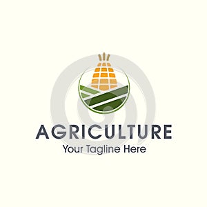 Agriculture vector logo template element