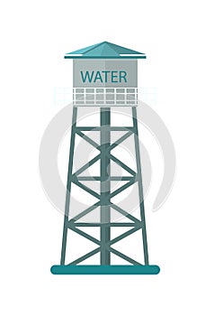 Agriculture water tower vector icon