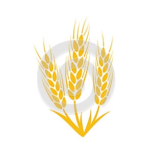 Agriculture wheat Logo Template. Vector illustration