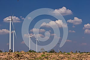 Agriculture with wind turbine generator