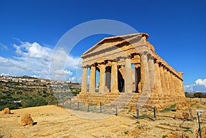 Agrigento greek temple in Sicily photo