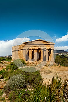 Roman ruins at Agrigento Sicily photo