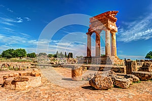 Agrigento, Sicily. Temple of Castor and Pollux