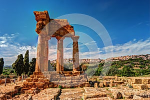 Agrigento, Sicily. Temple of Castor and Pollux