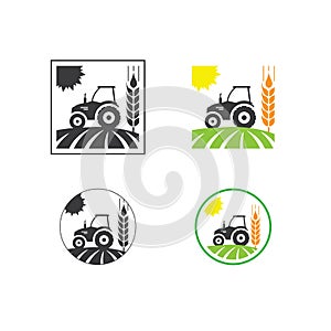 Agro company icons design. Sign or Symbol, logo design for agriculture company, farm photo