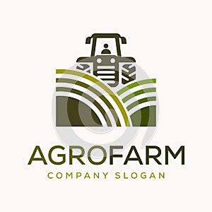 Agro farm logo vector design template
