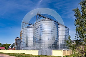 Agro-processing and manufacturing plant for processing and silver silos for drying cleaning and storage of agricultural products,