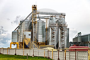 Agro-processing plant for processing and silos for drying cleaning and storage of agricultural products, flour, cereals and grain