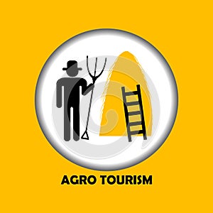 Agro tourism icon photo