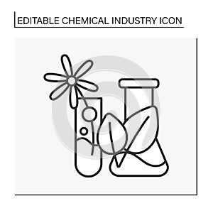 Agrochemistry line icon