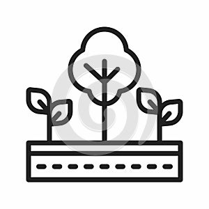Agroforestry Icon vector image.